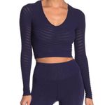 Free People Movement Eclipse Blue "Gone Adrift" Long Sleeve Shirt Photo 0