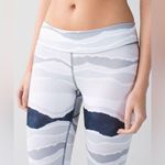 Lululemon  True Self CropBleacher Stripe White Black Photo 1