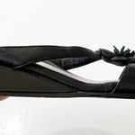 Rangoni Dalma Black Napa Leather Sandals Floral Mini Wedge Women’s Size 7.5 $170 Photo 1