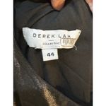 Derek Lam Metallic One Shoulder Pleated Long Sleeve Mini Dress Size‎ 8 EU 44 Silver Photo 9