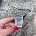 Johnny Was ‎ Calme Basket Weave Knit Poncho Sweater Sage Green One Size NWT Photo 9