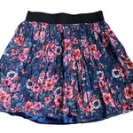 Forever 21 pink and blue floral skirt Photo 3