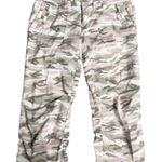 Y2K Younique Vintage Camo Capris Cropped Size 3 Green Photo 0