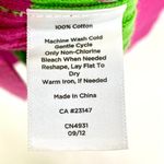 Talbots Vintage 90s Preppy Cable Knit Vest Pink Lime Stripe M Golf Academia  Photo 7