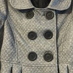 Trixxi Babydoll Gray Waffle Coat Medium Photo 2