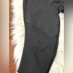 Lululemon In the Flow Crop II Black Leggings Size 10 Ribbed Seamless Yoga Photo 1