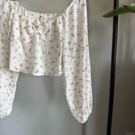 Billabong Love Somebody White Floral Blouse Top Salt Crystal Size S NWT Photo 10