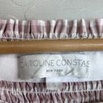 Caroline Constas Top Womens Small Pink Appolonia Off the Shoulder Smocked Poplin Photo 4