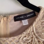Missguided Carli Bybel Nude Crochet Bodycon Mini Dress Photo 3