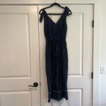 Moon River  Womens‎ Sleeveless Pantsuit Navy White Stripe Size XS Photo 4