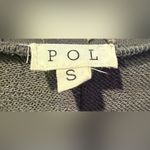 POL French Terry Sequin Silver Fringe Crewneck Sweatshirt Oversized Boho Small Photo 3