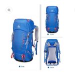 Ergonomic Camping Hiking 40L Blue 420D Nylon Internal Frame Waterproof Backpack Photo 1