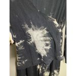 Audrey 3+1 Tie Dye Black V-Neck Long Flowy Sleeve Shorts Romper Size Medium Photo 4