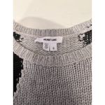 Helmut Lang  Woman's S Knit Obstructed Boarders Sweater Black Gray Photo 1