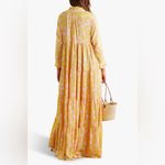 EYWASOULS MALIBU Cora Tiered Floral Maxi Dress Size M/L Yellow Size L Photo 1