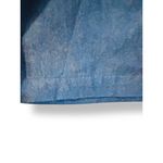 Erika Vintage Cottagecore Denim Embroidered Prairie Dress Size Medium Back Tie Bird Photo 7