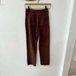 Wilfred Aritzia  Free Chocolate Brown Straight Leg High Rise Denim Jean 4 Photo 10