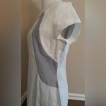 Downeast Gray Linen Cotton Blend Colorblock ModCloth Shift Dress by DE Collection Summer Photo 4