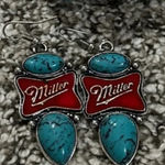 Western Earrings Blue Photo 0