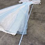 American Vintage Vintage coquette tulle lace cottagecore striped heart printed maxi dress Photo 4