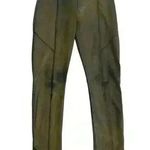 ZARA Woman Brown Distressed Elastic Waist Leggings Size Large Photo 0