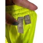 ASOS Vibrant Neon Yellow Drawstring Waist Casual Lounge Shorts Women Sz 10 Photo 5
