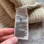 Gap Womens Medium Sweater Beige Cotton Knit Open Stitch Long Sleeve Pullover Photo 4