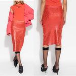 Diesel NWOT  M-Ikaria monogram-print knitted midi skirt Photo 1