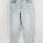 NWT Ann Taylor LOFT Light Wash Frayed Hem High Rise The Skinny Jeans Size 28 Blue Photo 0