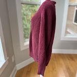 Gap Burgundy Wine Red V Neck Cotton Cardigan Sweater Size Large Photo 1