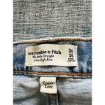 Abercrombie & Fitch  Light Wash The Ankle Straight Ultra High Rise  34" / Size 18 Photo 2