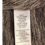 LOGO By Lori Goldstein Logo Lori Goldstein Size M Zip Front Cardigan Tunic Shacket Mixed Media Beige Photo 10