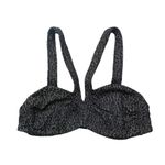 ANDIE Swim x Demi Moore The Monaco Bikini Top in Black and Gold NWT Photo 1