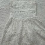 Altar'd State  Dress Mini Floral White Photo 5