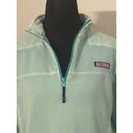 Vineyard Vines Womens Quarter Zip Pullover Sweatshirt Mint Green Size Med Preppy Photo 4