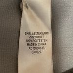 Adrianna Papell Silver Silk Satin Long Sleeve Bow Tie Neck Blouse Shirt Top Sz L Photo 3