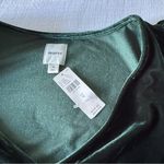 Maeve  Velvet Babydoll Top, Dark Green - NWT size Medium Photo 7
