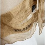 BVLGARI Bulgari • Authentic Tan Brown Vintage Scarf Photo 3