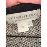 Saltwater Luxe Floral Cardigan Sweater Open Front Black Tan Womens XL Photo 7