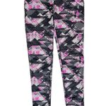 FILA  Running Black Pink Gray White Geometric Pattern Athletic Leggings XS Photo 10