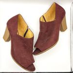 Naturalizer Tristen Open Toe Ankle Boot Shootie Burgundy Womens Size 10 Wide Photo 0