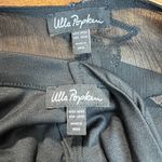 Ulla Popken Dress‎ Womens 28/30 Black Midi Sheer Sequin Star Flyaway 3/4 Sleeve Photo 10