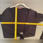 Soprano , ‎ Black front tie Bolero, Shrug, long sleeve, size Large Photo 3