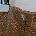 Ba&sh Skirt Misty Tan Faux Leather Patent Mini Brown Size Small Button Details Photo 14