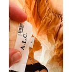 A.L.C. Multicolored Cotton Tan White Halter Neck Maxi Dress Size 6 Photo 11