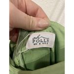 Oh Polly Dress Womens US 2 Green Ruched Mesh Bodycon Mini Off Shoulder Party Photo 2