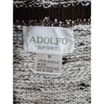 VTG 70s 80s Adolfo Sport Acrylic Sweater Vest Heathered/Solid Brown Women M Size M Photo 3
