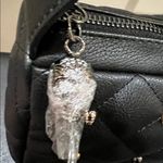 Betsey Johnson  | Quilted Black Bag w/ Iconic Skulls and Adjustable Buckle Strap Photo 3