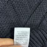 Sonoma  Lattice Stitch Knit Sweater Womans L Black Tunic Long Sleeve No Tags Photo 6