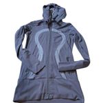 Lululemon Womens Gray Hooded Long Jacket Size 4 Photo 0